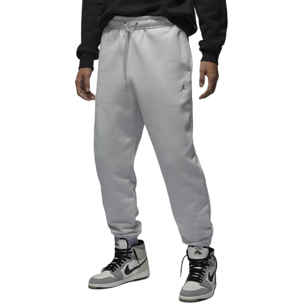 Men's Pants Jordan Flight Fleece Sports Pants Men's Gray White