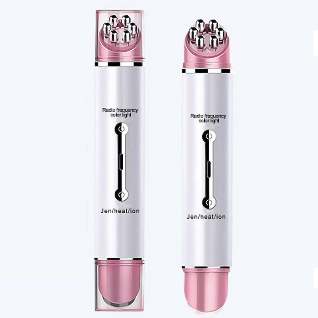 Heating RF Eye Massager Wrinkles Removal Vibration Eye Beauty Treatment Instrument for Home White