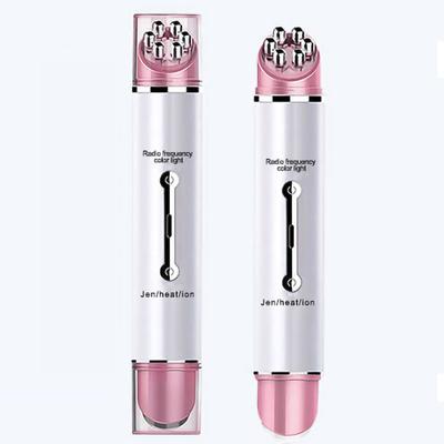 Нагревательный RF-массажер для глаз, удаление морщин, вибрация, косметический прибор для глаз, для дома, белый