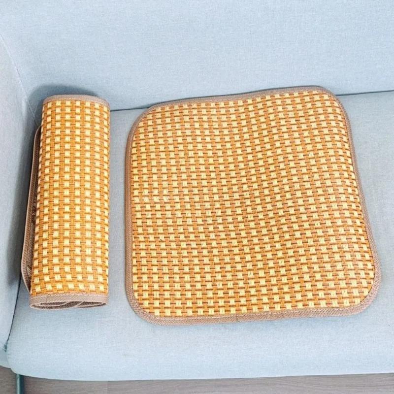 New Breathable Summer Cooling Seat Cushion Thickening Car Seat Cushion Cool Mat Non-Slip Cooling Bamboo Chair Seat Mat