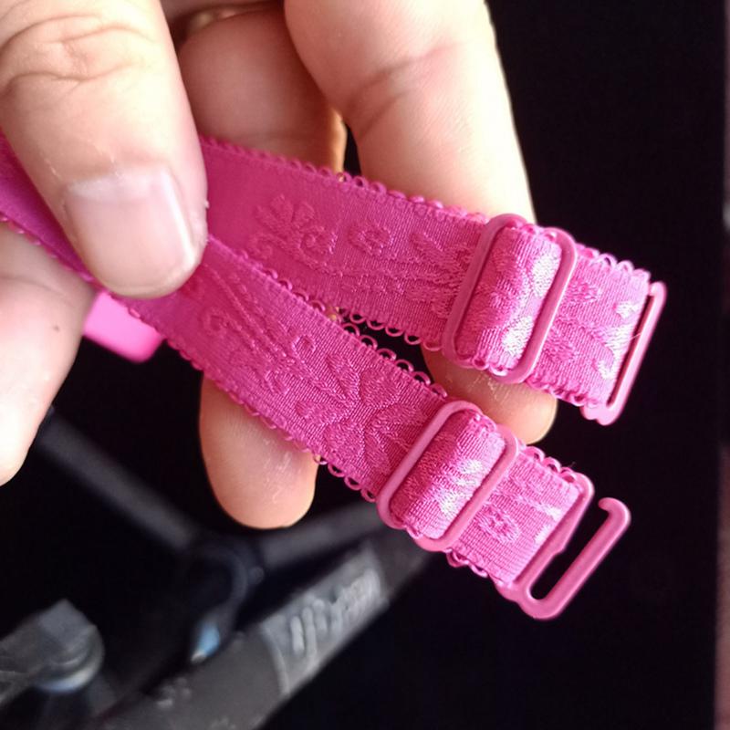 Adjustable Floral Lace Buckle Bra Straps For Women's Elastic Bra Extension Strap Clip Expander Adjust