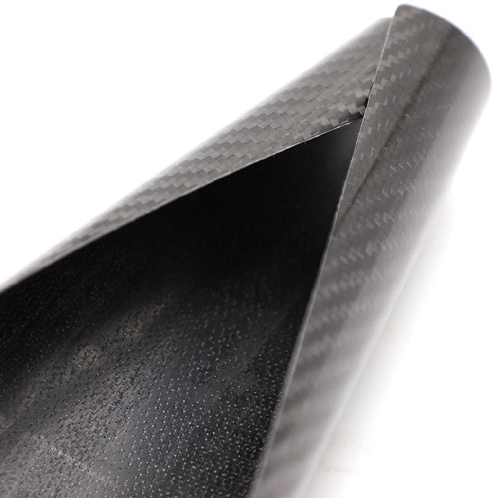 Shiwaki 2 Pcs Motorcycle Front Fork Shock Cover Protector Carbon Fiber Bike, 25CM