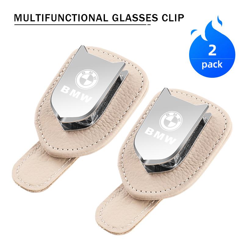 For BMW Car Sun Visor Sunglasses Storage Clip Card Holder Accessories G30 G20 M3 M5 E91 E92 E93 E36 E70 X3 X4 X5 X1 E39 F30