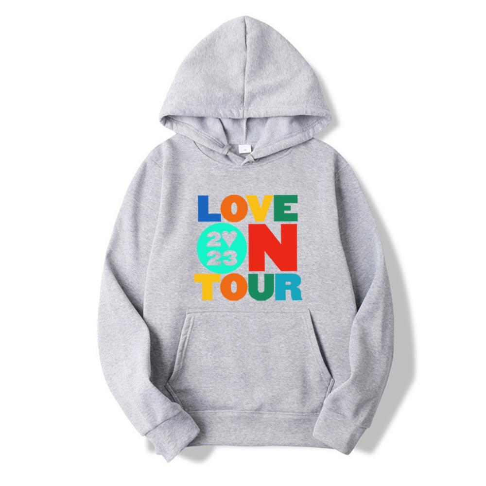 Толстовка Love on Tour 2023 Модные толстовки Толстовка HS Bible Толстовка с капюшоном Love on Tour Aesthetic HS Concert Повседневная толстовка