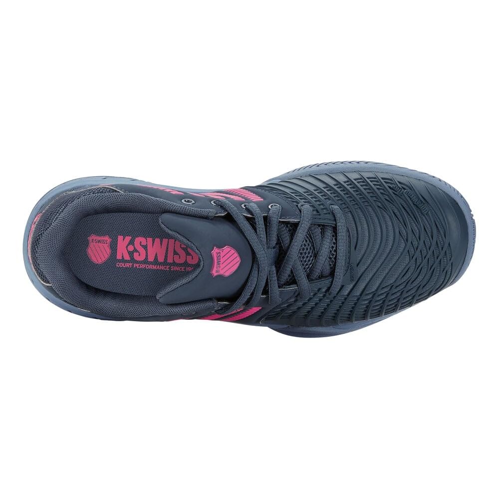 Теннисные кроссовки Dunlop Express Light 3 Tennis Dark Размер K-SWISS, Модель для всех покрытий, 2023FW, Серо-розовый, KS98562478GP, 24.5см