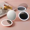Creative Portable LED Light Cosmetic Mirror Lamp Compact LED Mirror StorageTable Mirror Magnifying Makeup Cosmetic