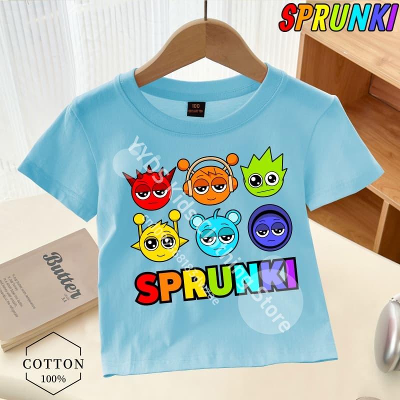 Просто парень, который любит Sprunki Boy, графический принт, детская футболка Sprunki, модный тренд, футболка для мальчика, летняя одежда для мальчиков/девочек, универсальная одежда