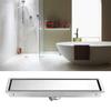 Hidden Linear Floor Drain Rectangular Floor Drain High Flow Shower Floor Drain  Kitchen