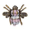 Retro Bee Rhinestone Painting Oil Brooch Personality Cute Animal High -End Exquisite Pectoral