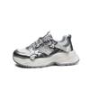 Four Seasons New Round Head Mesh Sports Fashion Trend Dad Shoes Korean Edition Platform Casual Women Shoes