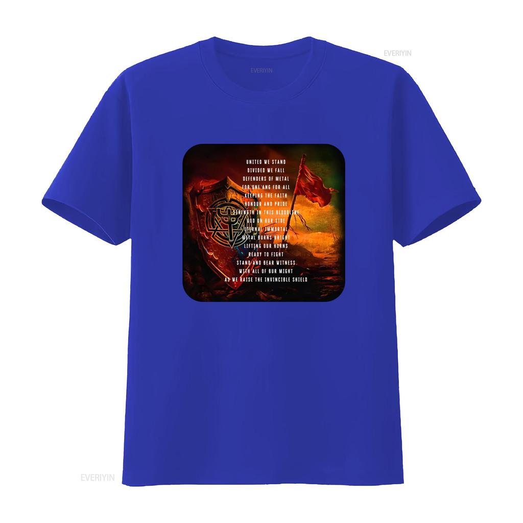 Judas Priest United We Stand Black Cotton T Shirt Defenders of Metal Strength in Bloodline Eternal Immortal vintage