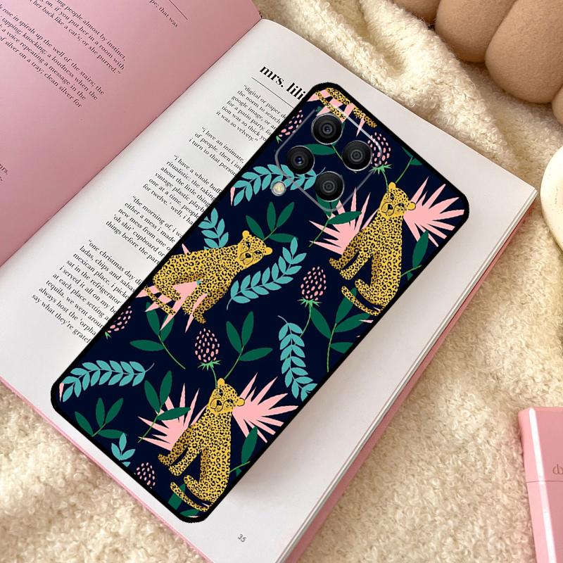 Tigers Leopards tropical leaves Case For Samsung Galaxy M11 M12 M13 M14 M15 M06 M16 M36 M56 M31 M53 M32 M52 M35 M55 M34 M54