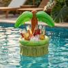 Inflatable Tree Cooler, Hawaiian Luau Party Drink Holder, Floating Pool Beverage Bucket For Summer Beach, Pool Party & BBQ