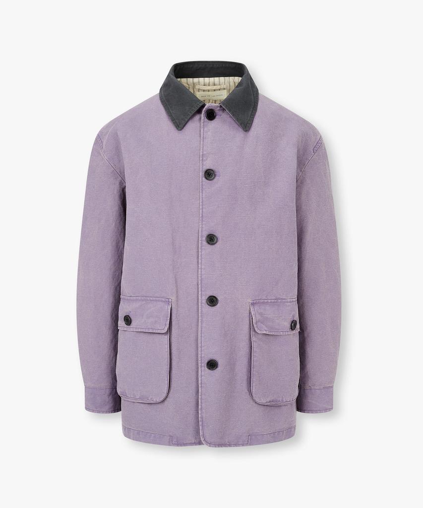 Man On The Boon Vintage Washed Half Jacket_Purple 4716109012