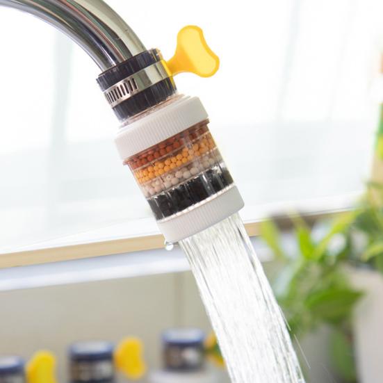 Фильтр для крана, 6 слоев, вращение на 360 градусов, брызгозащищенный, фильтр для насадки для водопроводного крана, кухонные принадлежности