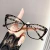 Cat Eye Retro Anti Blue Light Glasses Women's New Style Presbyopia Outdoor Eye Protection Reading Eyewear Unisex Eyeglasses