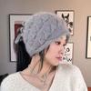 Инновационная вязаная шапка бини 2025 года с двойным слоем и эффектом «slouchy» - Теплая, мягкая и стильная, универсальная шапка из флиса «Белка»