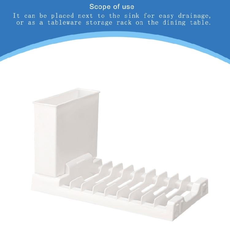 Универсальная сушилка для посуды, кухонные принадлежности, с защитными противоскользящими ножками, большая вместимость для большинства кухонь
