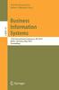 The Business Information Systems : 13th International Conference, BIS 2010, Berlin, Germany, May 3-5, 2010, Proceedings : 47 Book