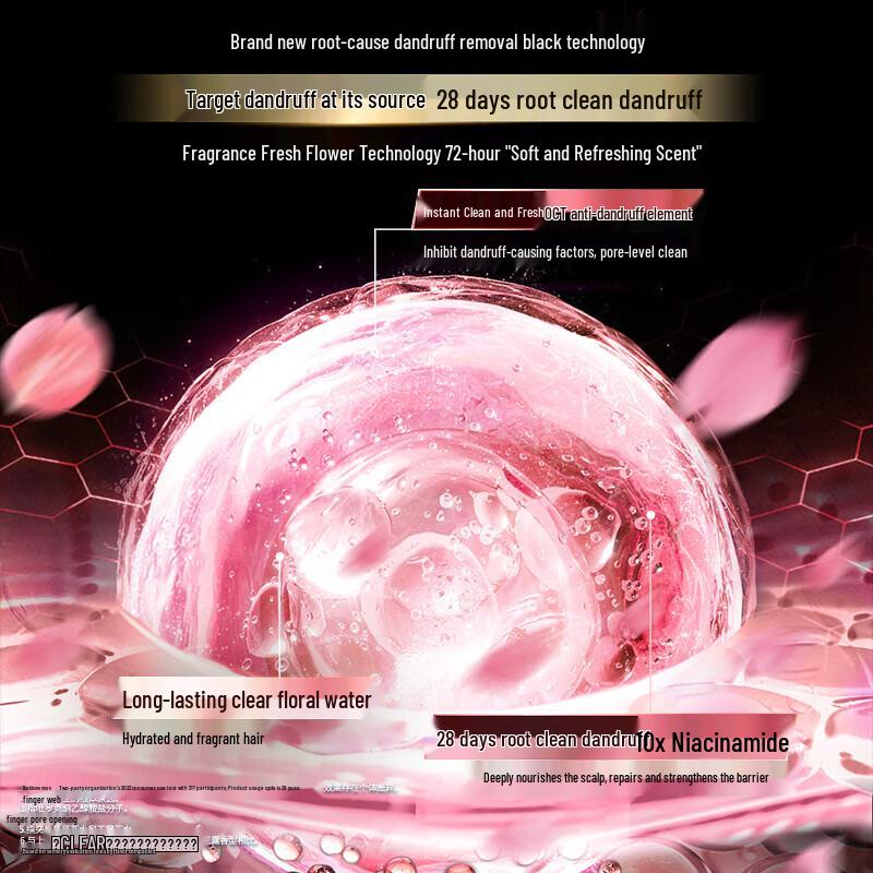 CLEAR Cherry Blossom Anti-Dandruff Shampoo