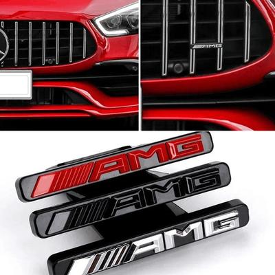 3D ABS Наклейка для стайлинга автомобиля для Mercedes Benz AMG Значок Логотип Эмблема передней решетки Декоративные наклейки Аксессуары для модификации автомобиля