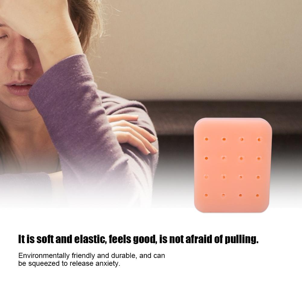 Innovative Cute Rectangular Pimple Squeezing Toys Stop Picking Your Face TPE Toys