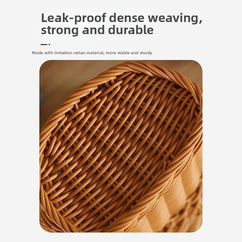 Handwoven Wall Hanging Basket Hollow Weave Woven Storage Basket New Woven Basket Bedroom Organizer