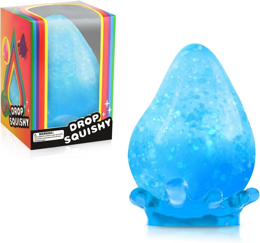 Squishy Glaze Effect Crystal Corn Squishy Toy Soft Squeeze Stress Ball Portable Fidget Relax Vent Toy For Kids Adults