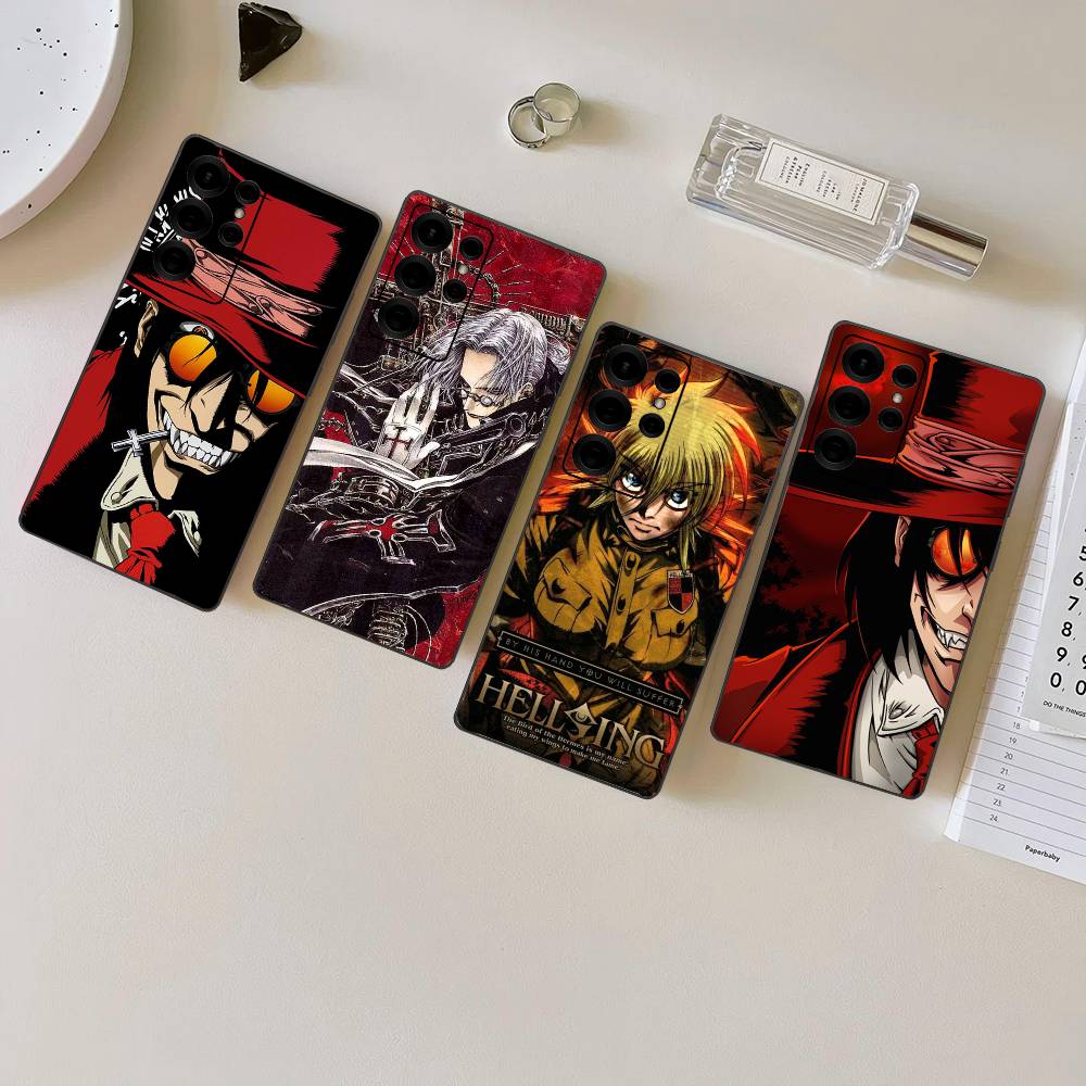 Чехол для телефона Hellsing в стиле аниме ужасов для Samsung S 24 Fe 25 Ultra Plus 20 Lite 21 30 22 23 24 22 Ultra 5G Fundas