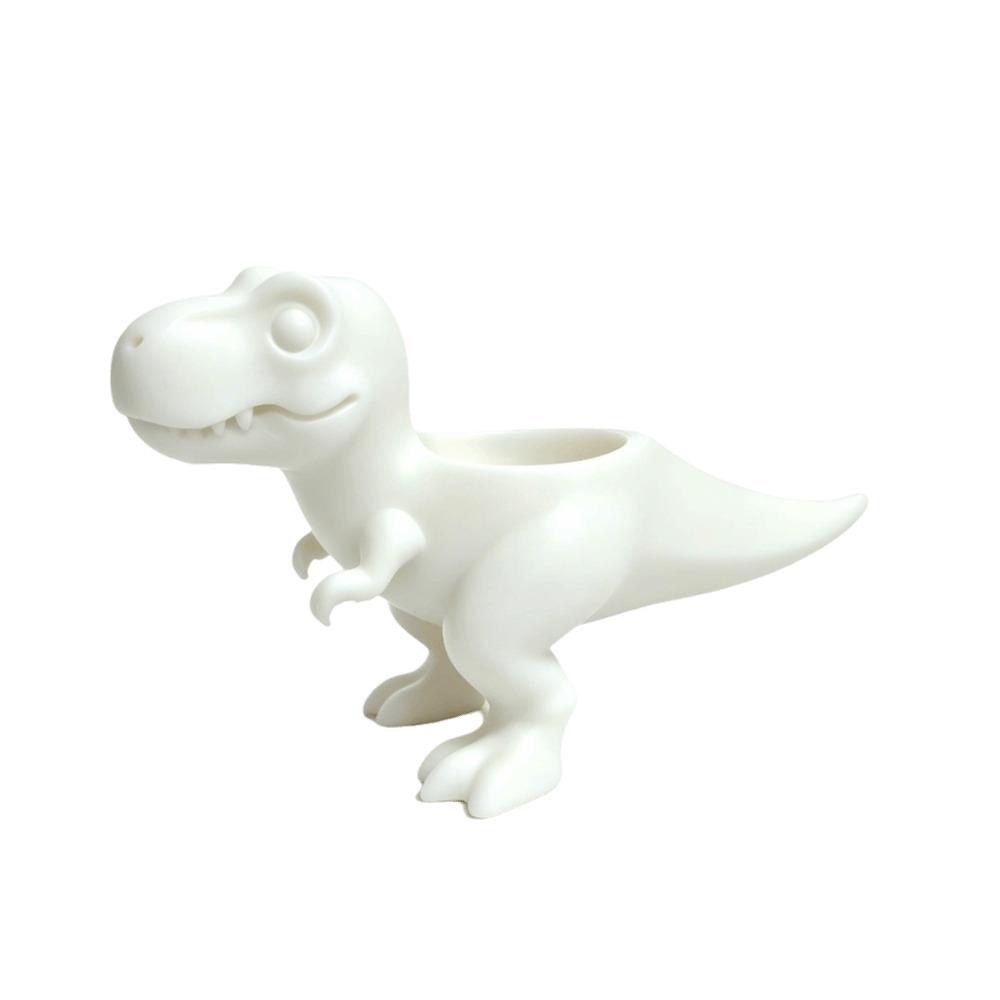 3D Printed Dinosaur Flowerpot Ornaments Mini Potted Planter Dinosaur Statue T-Rex Plant Pot  Gift