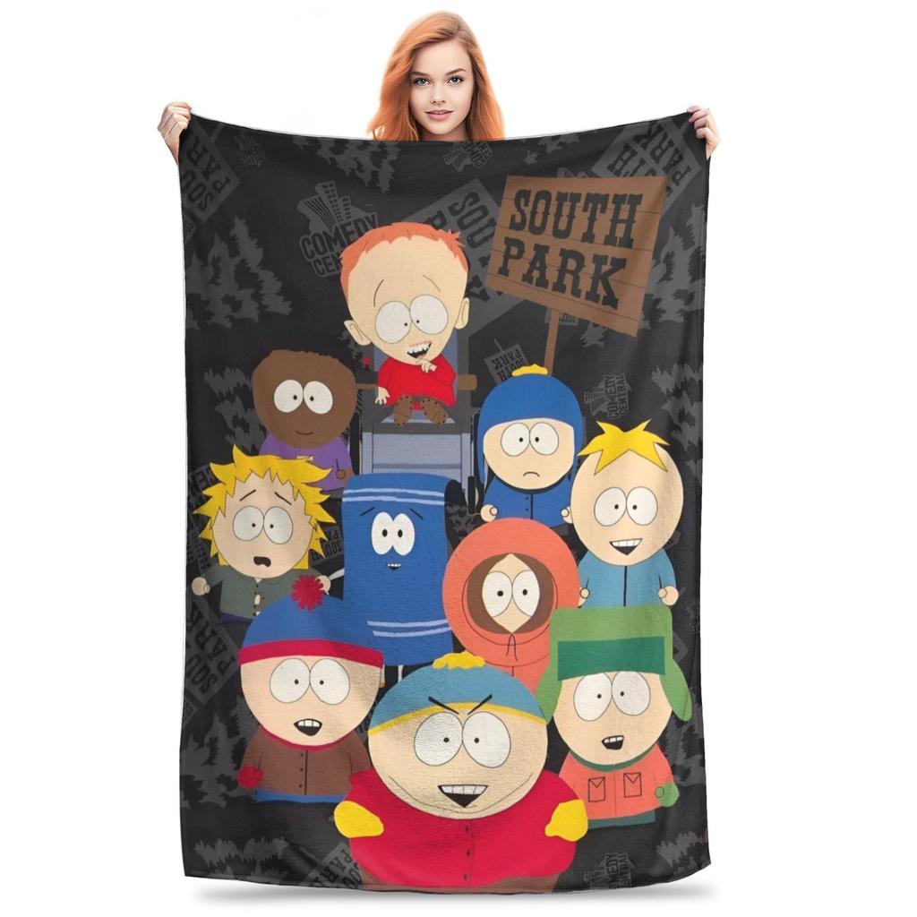 Super Soft Souths Parked Throw Blanket Premium Flannel Fleece Lightweight Bed Blanket Fuzzy Plush Blankets All Season Use