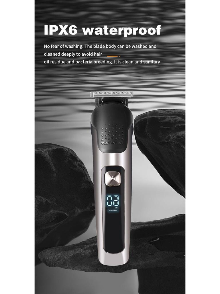 Universal LCD Electric Hair Clipper Set: Hot-Selling for Carving & Styling