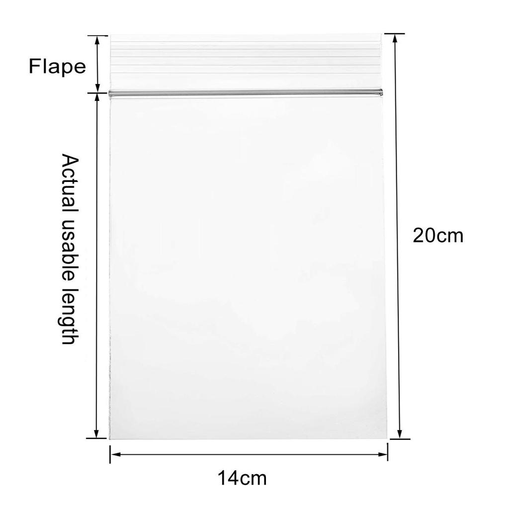 100Pcs Self Seal Clear Cellophane Bags Resealable Plastic Poly Bags Zip Poly Bags for Photos Cards Jewelry Documents Bakery Cookies Candies