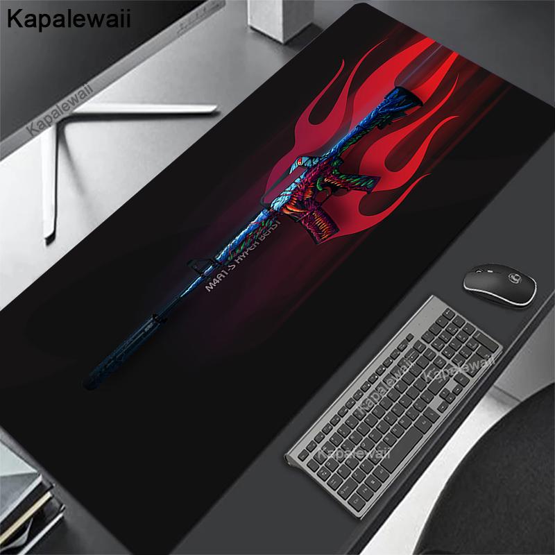 Расширенный коврик для мыши CSGO Игровые коврики для мыши Защита стола для ПК-геймера Большие коврики для клавиатуры XXL Игровой черный коврик для мыши