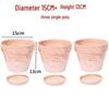 Nordic Style Macchiato Terracotta Flower Pot - Large, Breathable Red Clay with Kiln-Changed Color
