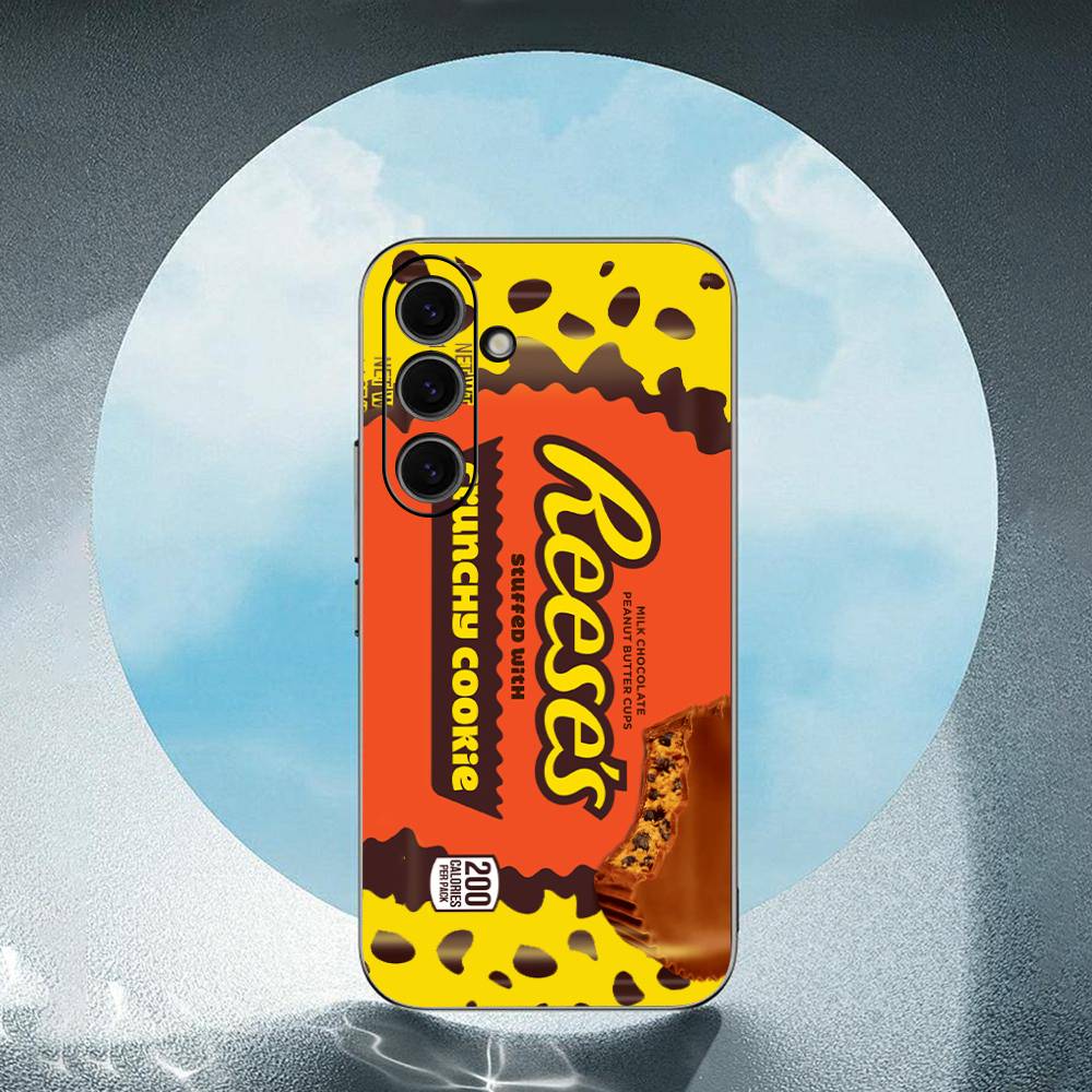 C-Candy Reeses Черный Cell Роскошный Черный Чехол Для Телефона Для Samsung Galaxy S23 S24 S25 Ultra S22 Plus S21