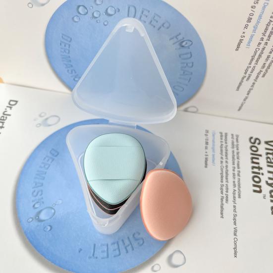 Пуховка для пальцев Высокая эластичность Напальчники Форма кончиков пальцев Маленькие тапочки Консилер Аксессуар Полиуретановая основа для макияжа Губка-пуховка