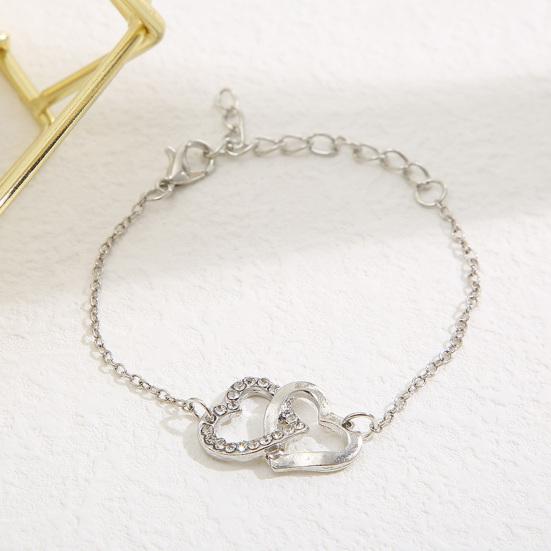 4 шт./компл. ожерелье серьги кольцо браслет выдалбливают сердце кулон ювелирные изделия корейский стиль простые ювелирные изделия