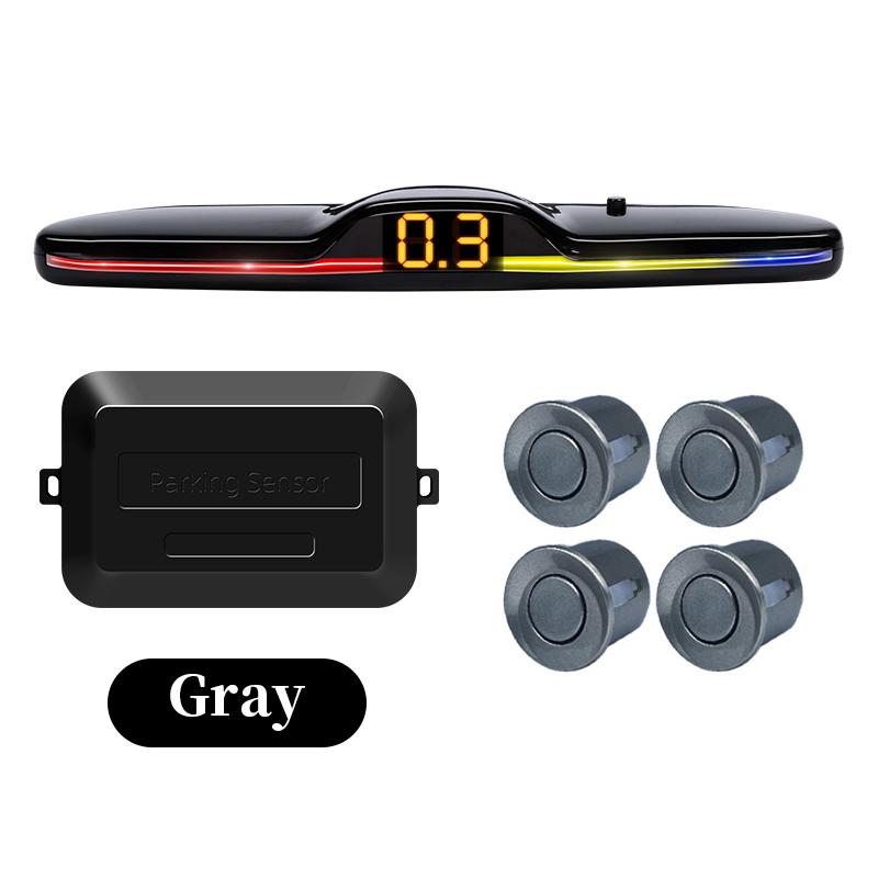 Датчик парковки для автомобиля с автопарктроником, светодиодный монитор заднего хода, 4 датчика, радар-детектор, система 12 В