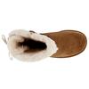 UGG Short Bow Stiefel Fleece Lined Brown Women's 1110706-CHE