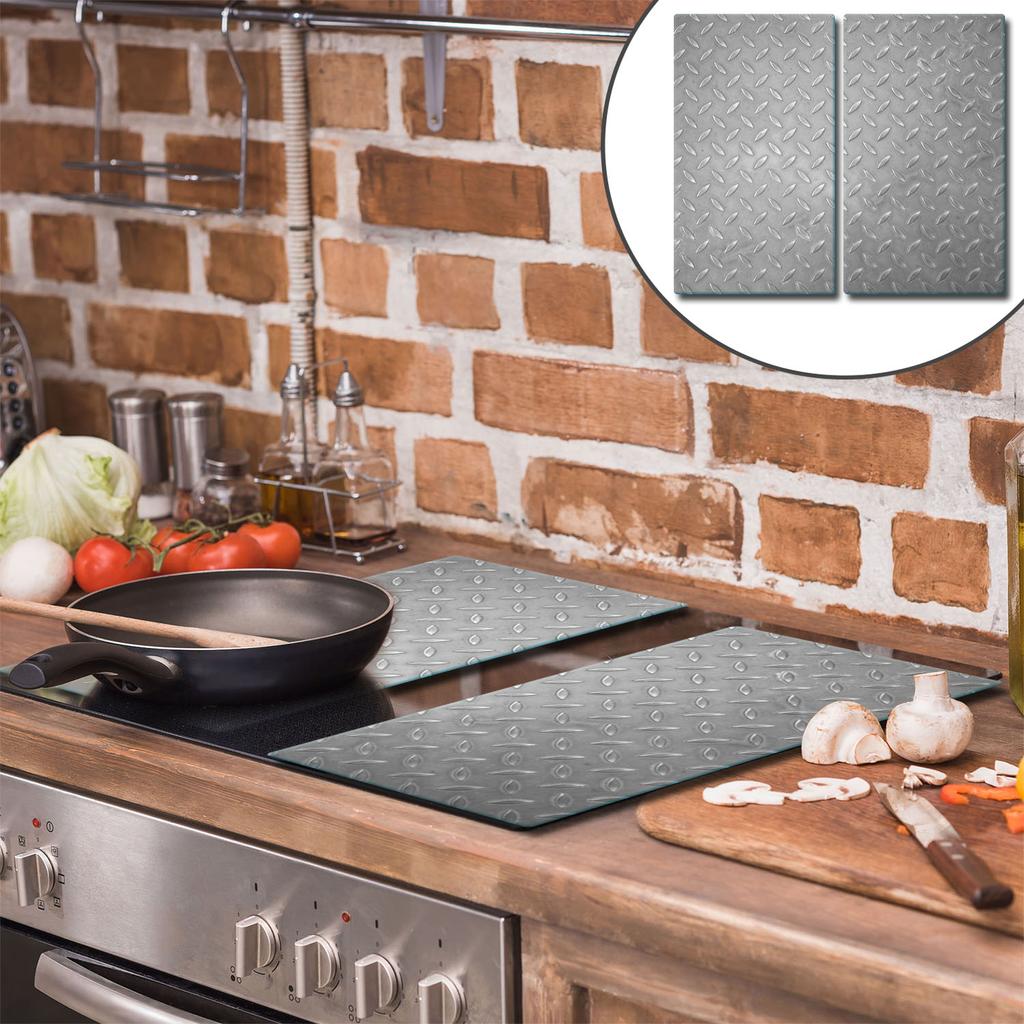 GLASS CUTTING BOARD 2x 30x52 PATTERN