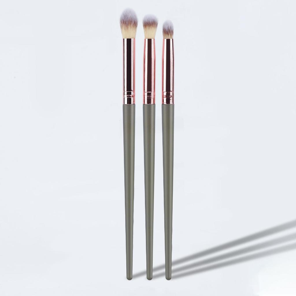 3-Piece Imitation Wool Eyeshadow Brush Set: Eye Blending Makeup Tools