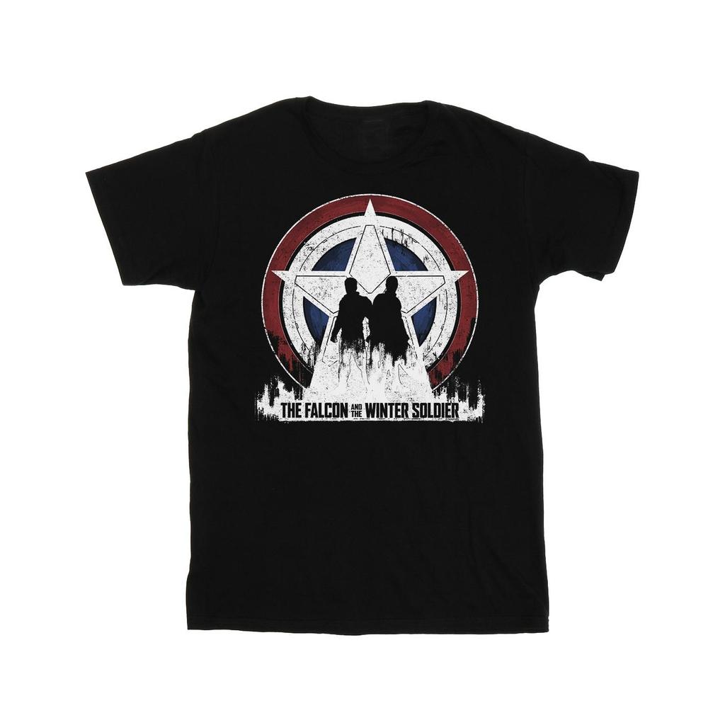 Marvel Mens The Falcon And The Winter Soldier Star Silhouettes T-Shirt