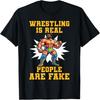 Одежда Powerhouse Pro Wrestling Футболка с винтажным ретро-дизайном чемпиона по профессиональной борьбе с эффектом потертости