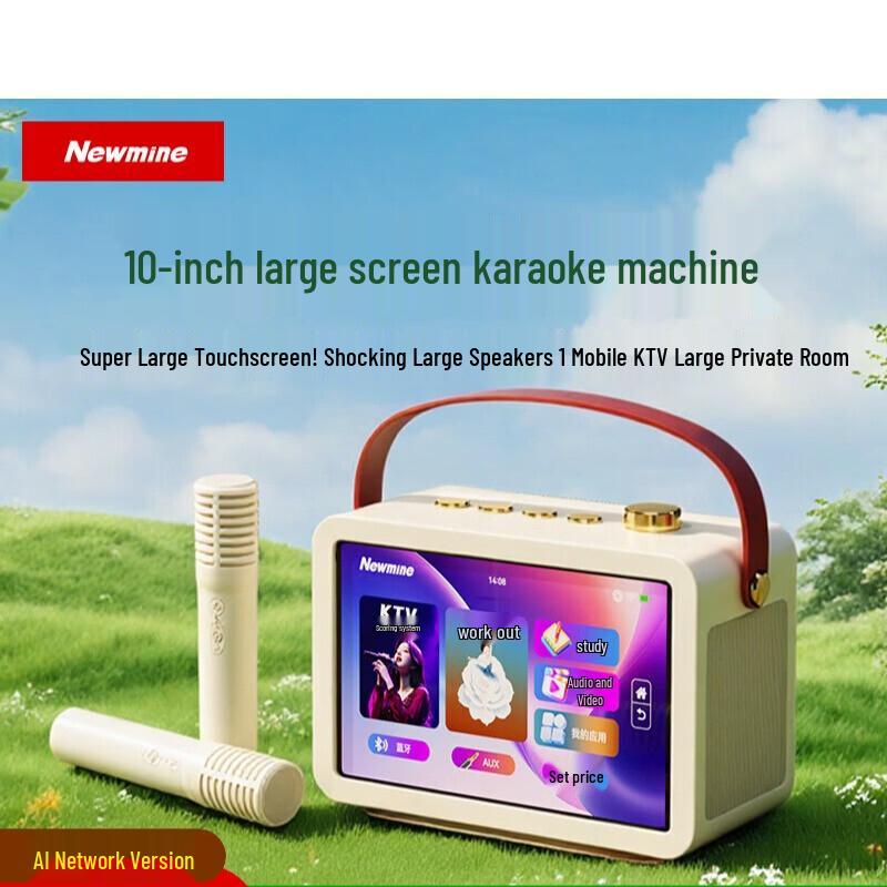 Портативная умная KTV-колонка Newman KK109, 10 дюймов (Китайская версия)