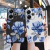 Мягкий силиконовый чехол с цветами для Samsung A55 A35 M35 S24 Xiaomi Redmi Note 13 Pro 13C 14 Poco C65 iPhone Huawei Honor 200 Realme Camera Противоударный чехол
