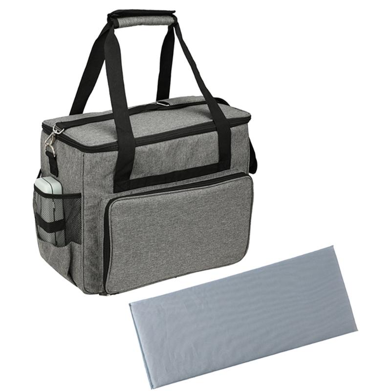 Чехол для швейной машины с несколькими карманами для хранения, сумка для швейной машины со съемным плечевым ремнем X3UC