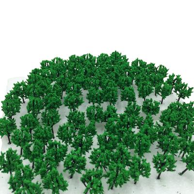 Лес Выбираемый Размер N Масштаб Диорама Материалы для Железнодорожной и Архитектурной Модели Деревья Пейзаж Зеленый 100 Штук Зеленый 100 [DauStage] (02, 3.5см