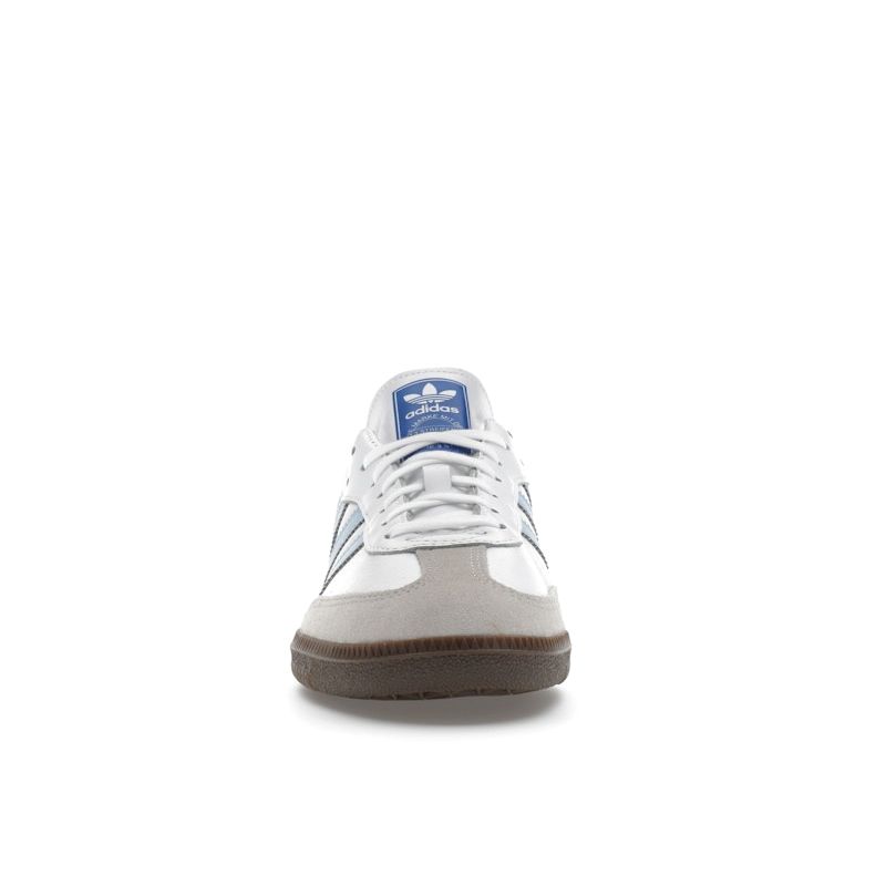 Adidas Samba OG J White Clear Sky Kids Sneakers Footwear-White Blue JI2009