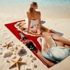 Christmas Gift Halloween Theme Bear Truck Coca Cola beach towel outdoor camping vacation swimming beach towel outdoor absorbent bath towel Y24